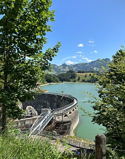 Aperçu du barrage de Montsalvens